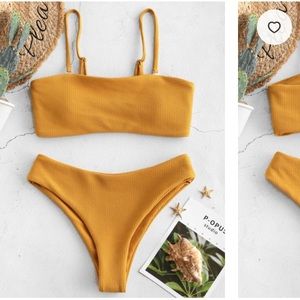 Zaful Textured Bikini Set